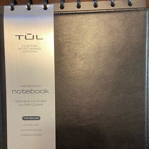 TUL discbound notebook. Top bound, letter size and 60 sheets narrow ruled.